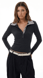 CONTRAST POLO / BLACK - Pulse