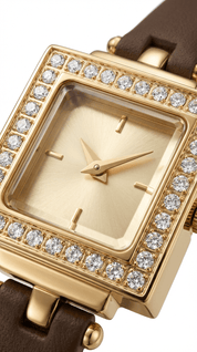 CRYSTAL WATCH / BROWN - Pulse