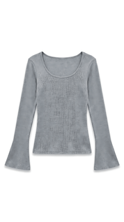 FLARE SLEEVE TOP / GRE - Pulse