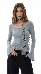 FLARE SLEEVE TOP / GRE - Pulse