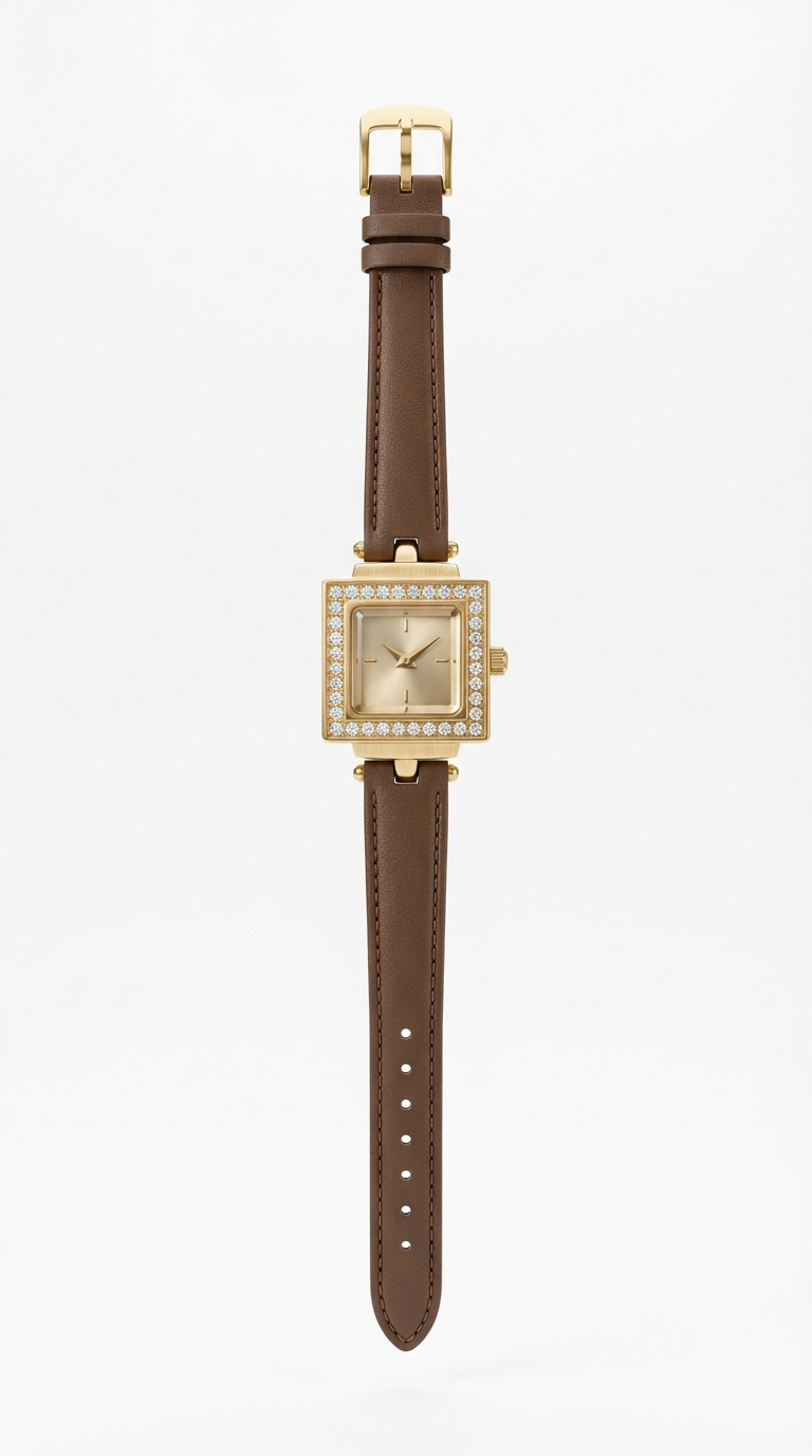 CRYSTAL WATCH / BROWN