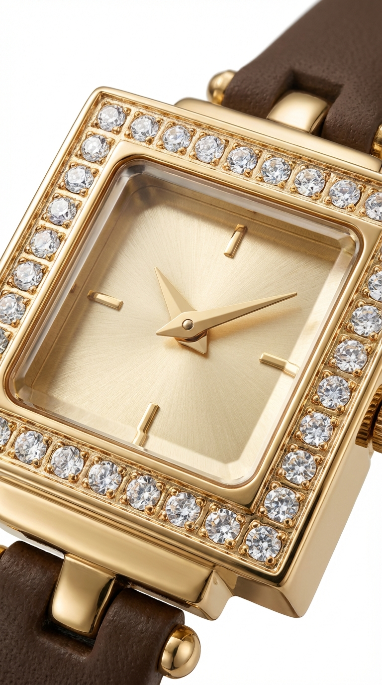 CRYSTAL WATCH / BROWN