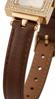 CRYSTAL WATCH / BROWN