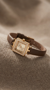 CRYSTAL WATCH / BROWN