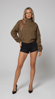 OLIVE BOMBER JACKET - Pulse