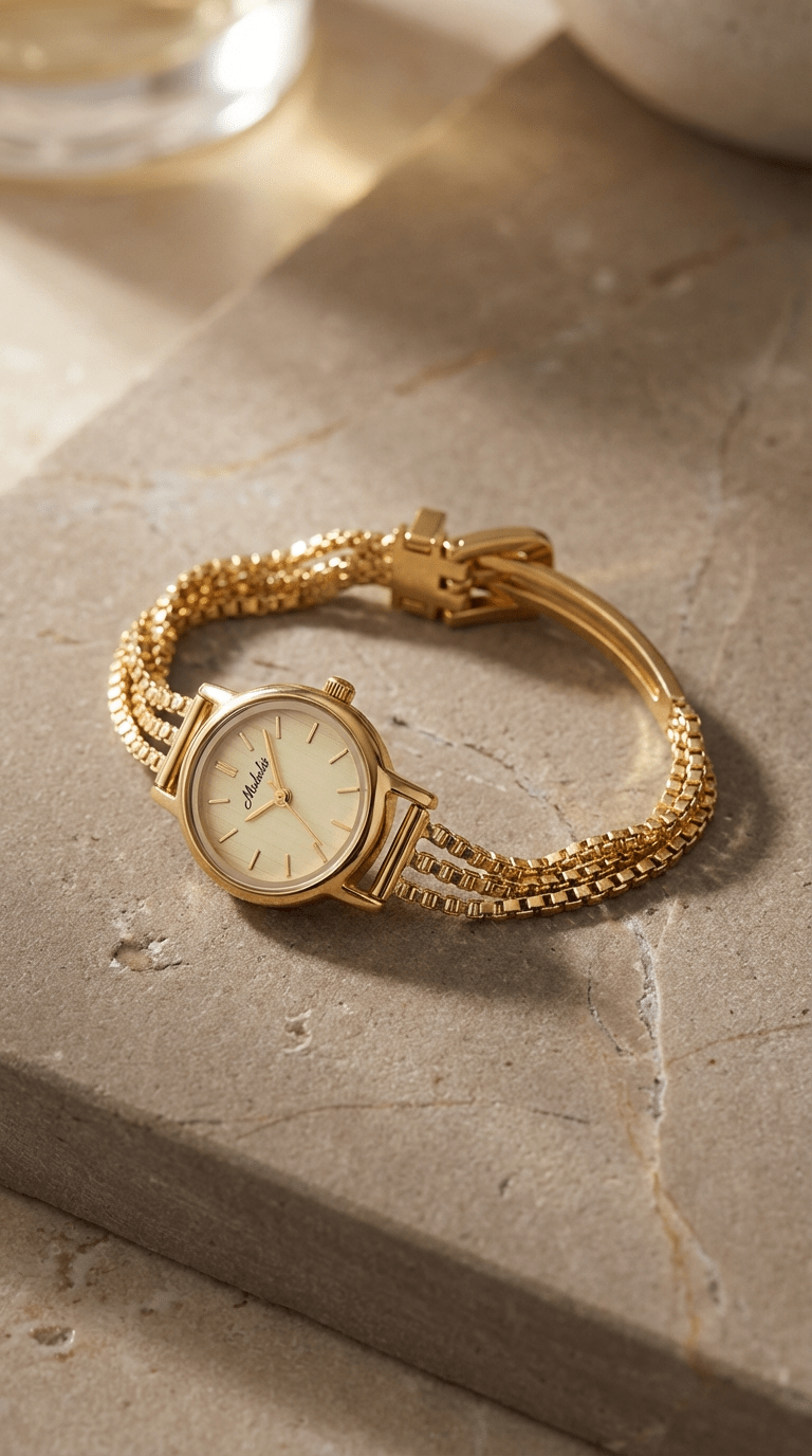 ROPE CHAIN WATCH / GOLD - Pulse