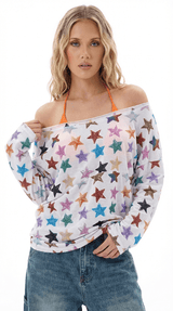 STARBURST BLOUSE / MULTI