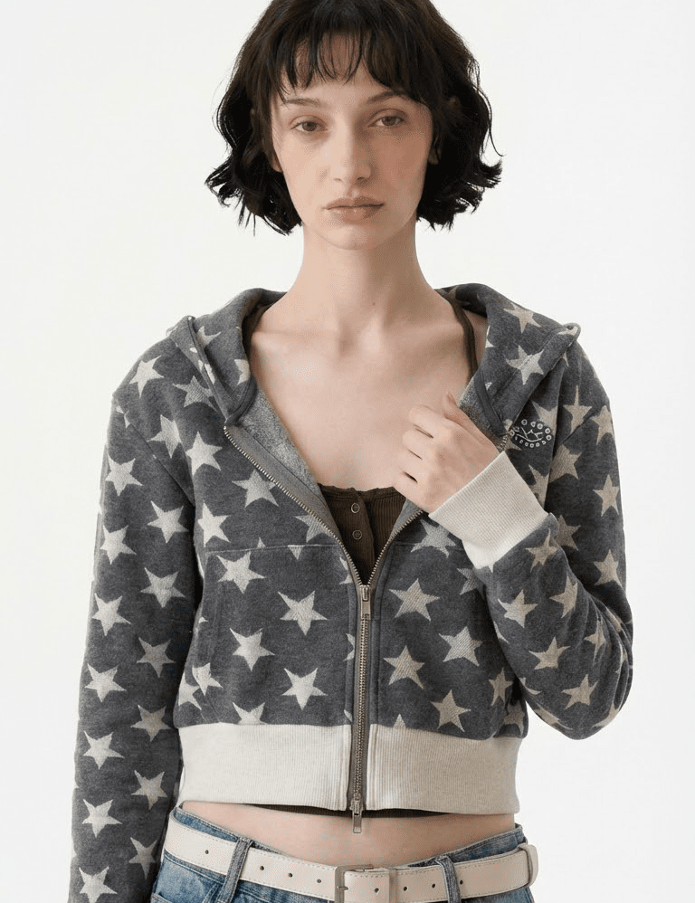STARDUST CROPPED HOODIE - Pulse