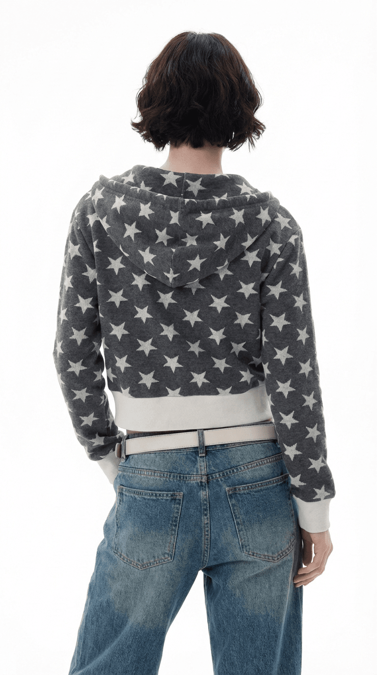 STARDUST CROPPED HOODIE - Pulse