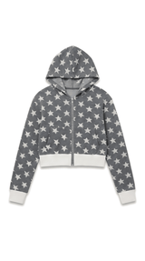STARDUST CROPPED HOODIE