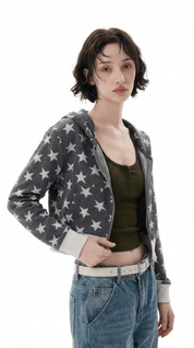 STARDUST CROPPED HOODIE - Pulse