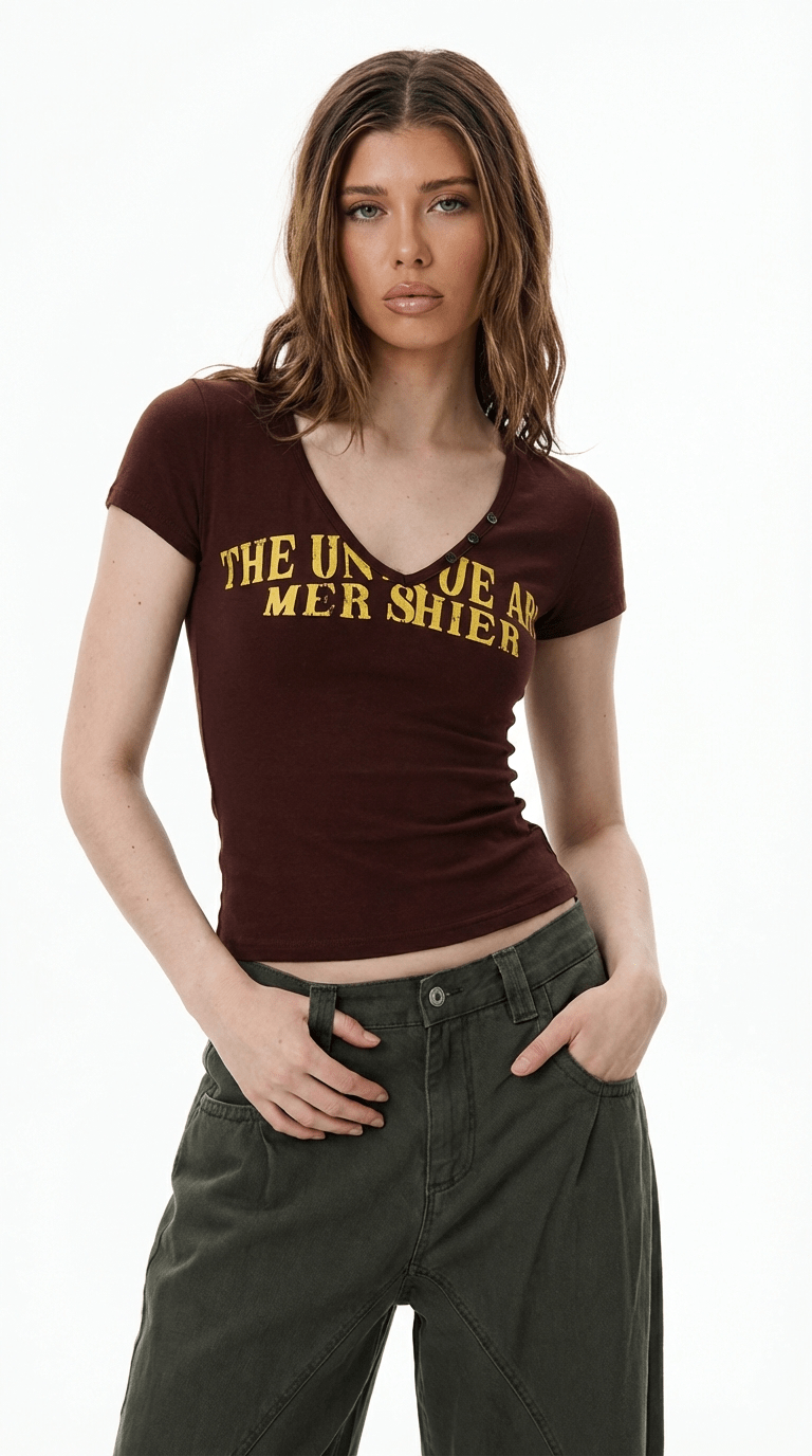 SUMMER BABY TEE / BROWN - Pulse