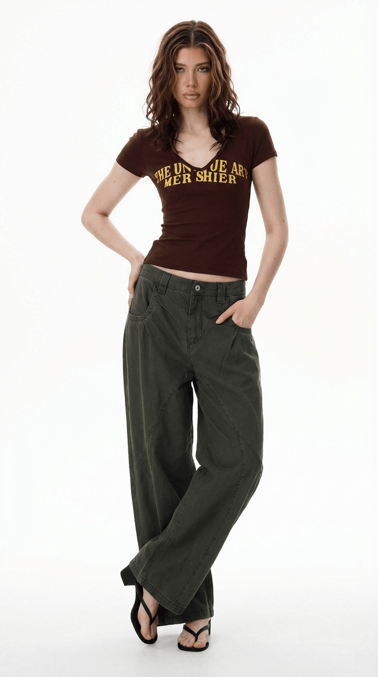 SUMMER BABY TEE / BROWN - Pulse