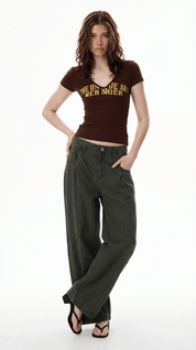 SUMMER BABY TEE / BROWN - Pulse